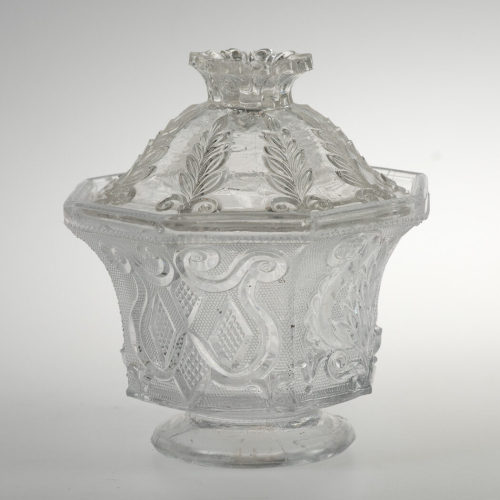 Boston and Sandwich Glass Co. (Ausführung), Zuckerdose, um 1835–1850