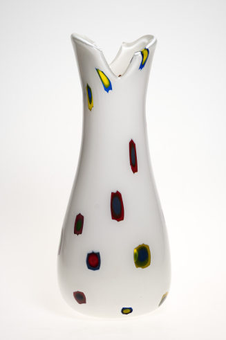 Weiße "murrine"-Vase