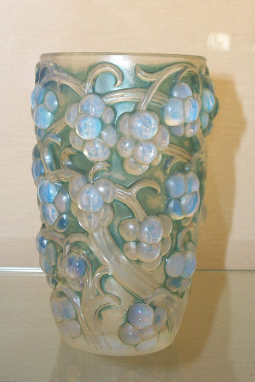 René Lalique (Entwurf), Vasenpaar "Raisins", 1928