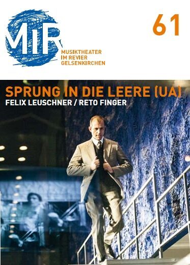 Programmheft zu "Sprung ins Leere" von Felix Leuschner (Titelblatt) 