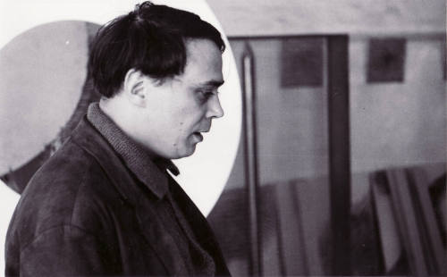 Manfred Leve (Fotograf*in), Günther Uecker - Atelier, Düsseldorf, Hüttenstraße, 30.04.1967