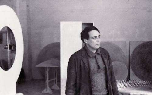 Manfred Leve (Fotograf*in), Günther Uecker - Atelier, Düsseldorf, Hüttenstraße, 30.04.1967