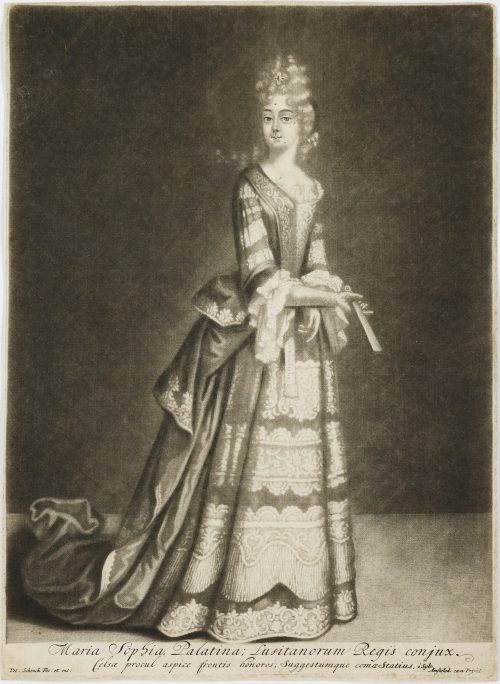 Pieter Schenk (Kupferstecher*in), Maria Sophia Elisabeth (1666 - 1699), Pfalzgräfin bei Rhein zu Neuburg, Königin von Portugal , 1687