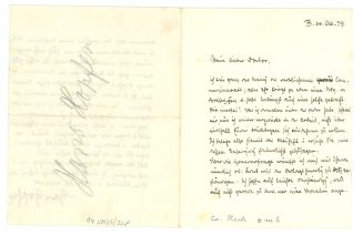 Brief von Hans Hopfen