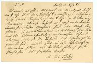 Postkarte von Wilhelm von Polenz