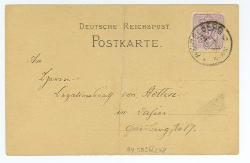 Postkarte von Victor von Scheffel