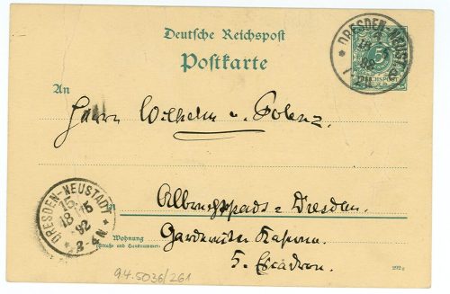 Postkarte von Wolfgang Kirchbach