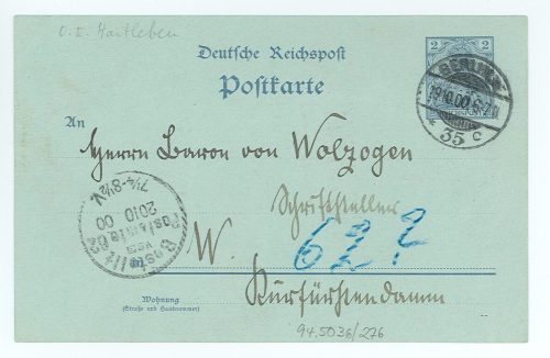 Postkarte von Otto Erich Hartleben