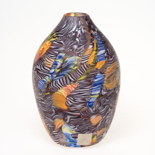 Fratelli Toso (Ausführung), "pezzato"-Vase, ca. 1950