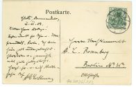 Postkarte von Karl Liebknecht