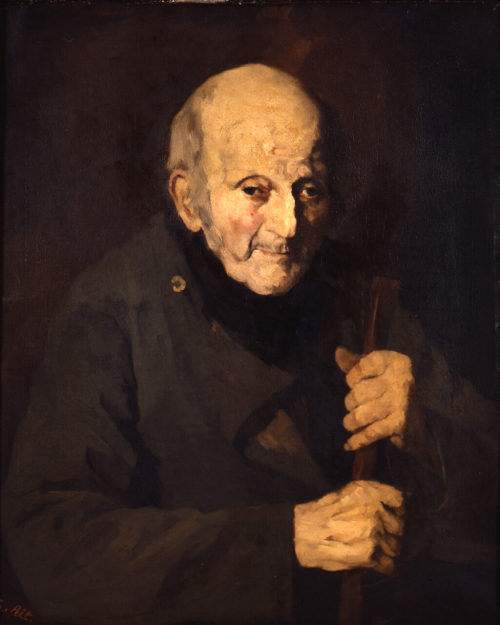 Theodor Alt, Der Hundertjährige, 1869, Kunstpalast, Düsseldorf, Inv.-Nr. M 4127