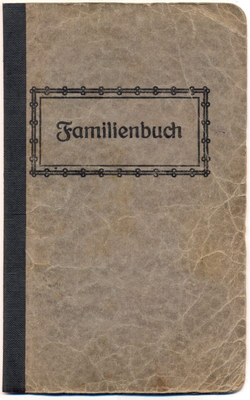 Wilhelm Maria Kringel (Behandelte Person), Familienbuch der Familie Kringel, Gerresheim (Düsseldorf), 1892