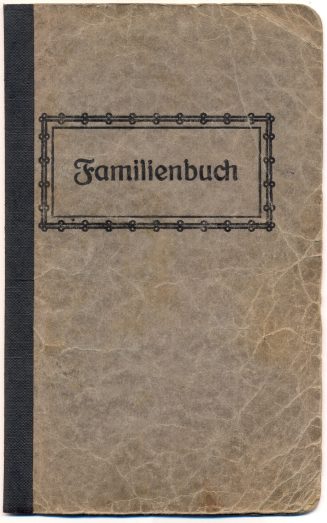 Familienbuch der Familie Kringel, Gerresheim (Düsseldorf)