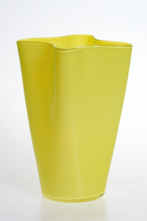 Paolo Venini (Entwurf), Gelbe Vase, 1950er-Jahre