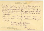 Postkarte von Wilhelm Hausenstein