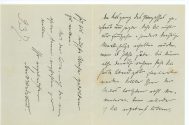 Brief von Frank Wedekind