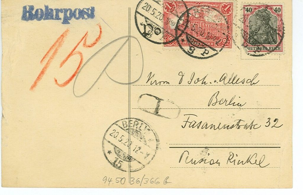 Postkarte von Alfred Polgar