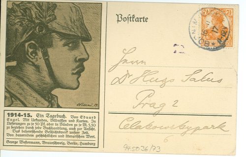 Postkarte von Eduard Engel