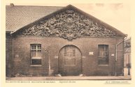 historische Postkarte vor 1910, Ansicht rechter Nebengiebel