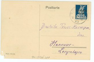 Postkarte von Karl-Alexander von Gleichen Russwurm