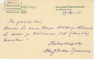 Postkarte von Karl-Alexander von Gleichen Russwurm