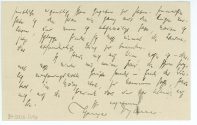 Briefkarte von Thomas Mann