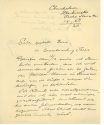 Brief von Mechthilde Fürstin von Lichnowsky