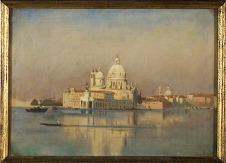 Julius Rollmann, Ansicht der Kirche Santa Maria della Salute in Venedig, 1858, Kunstpalast, Düs ...