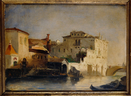 Julius Rollmann, Venezianischer Kanal, 1858, Kunstpalast, Düsseldorf, Dauerleihgabe der Kunstak ...