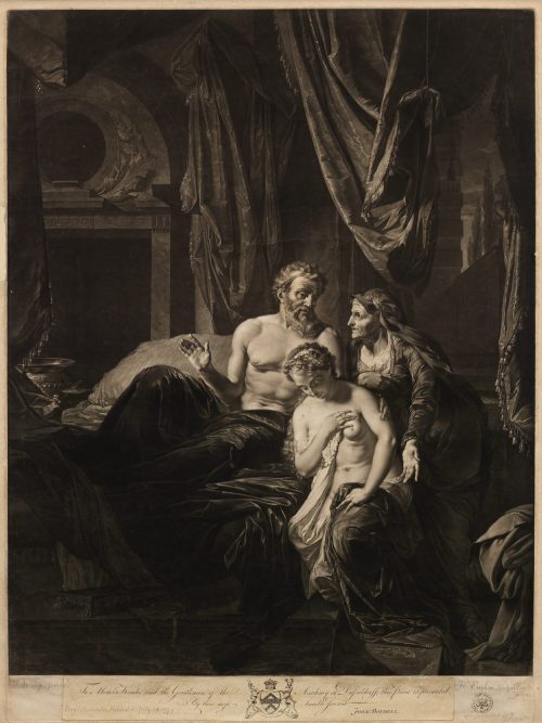 Richard Earlom (Stecher*in), Bathseba führt David Abisag zu, 1779