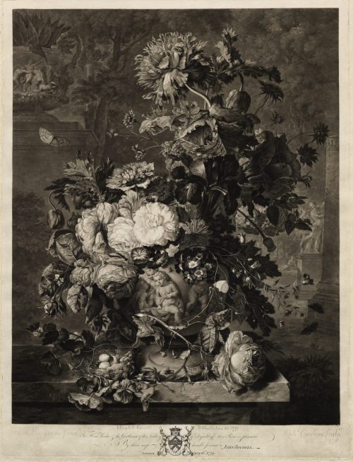 Richard Earlom (Stecher*in), Blumenbouquet und Früchte, 1778