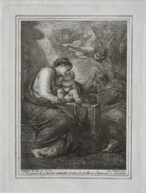 Joseph Fratrel <der Ältere> (Künstler*in), Josephs Traum vor der Flucht nach Ägypten, 1778