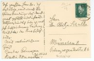 Postkarte von Gustav Frenssen