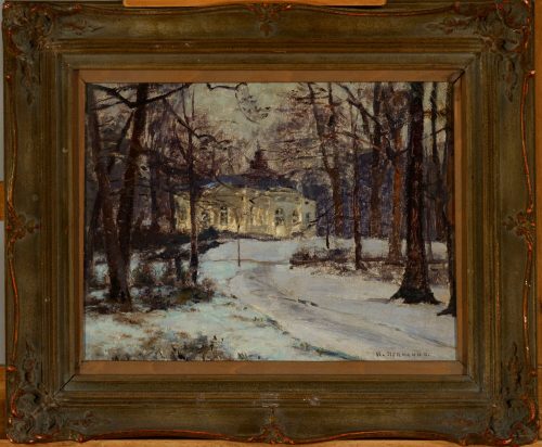 Heinrich Hermanns (Maler*in), Ananasberg im Winter, 1914