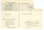 Postkarte von Joseph Roth