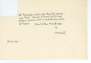 Postkarte von Joseph Roth