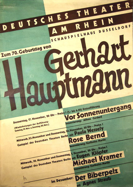 Gerhart Hauptmann 1932