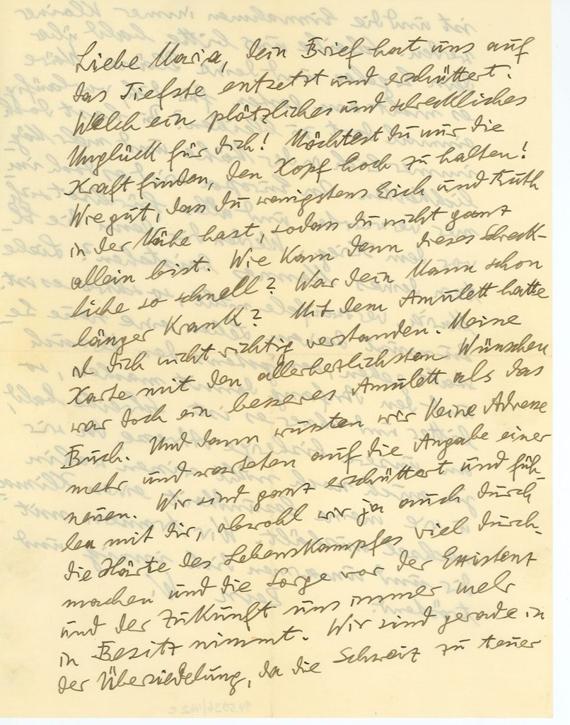 Brief von Wilhelm Schmidtbonn