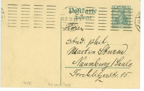 Postkarte von Walter Bloem