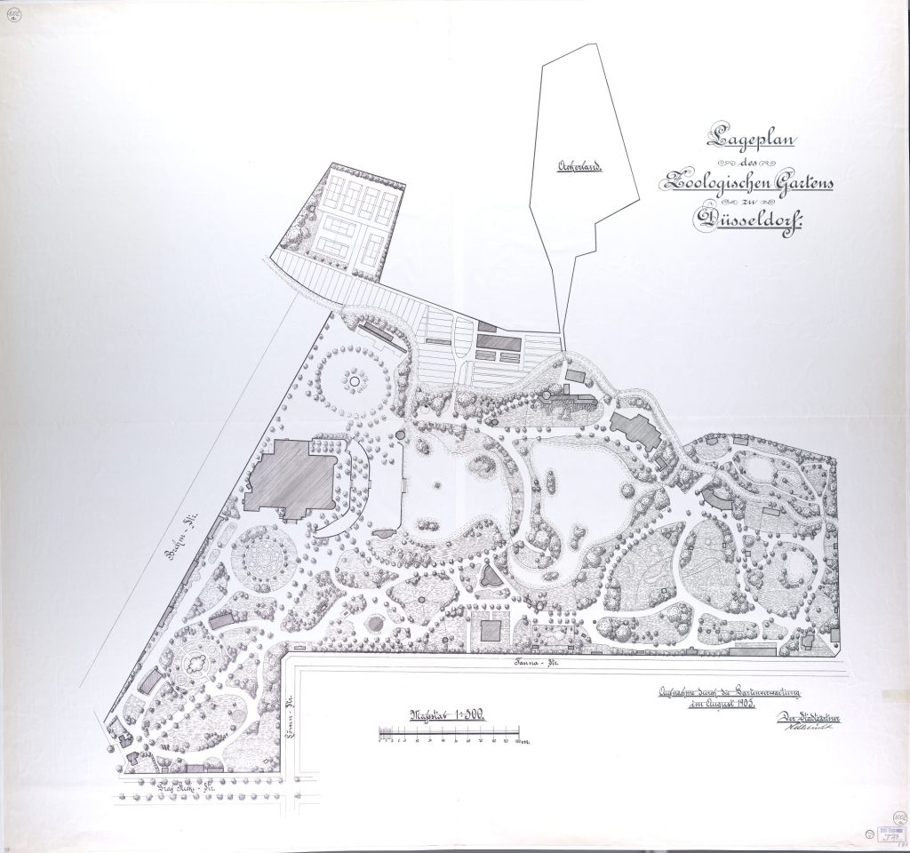 Lageplan des Düsseldorfer Zoos