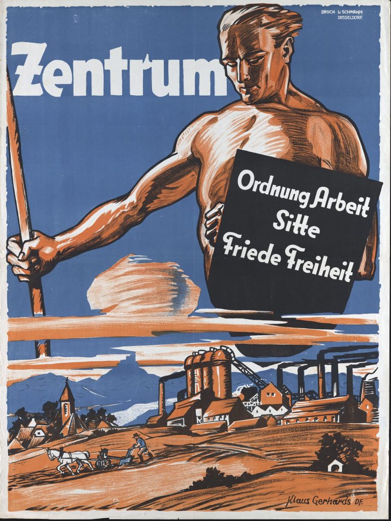 Wahlplakat der Zentrums-Partei