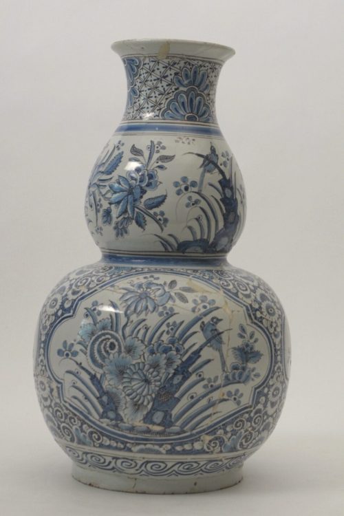 Fayence-Manufaktur Fulda (Hersteller*in), Doppelkürbisvase, 1741-1748