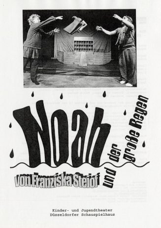 Programmheft "Noah und der große Regen". Premiere am 21.11.2003 im Kinder- und Jugendtheater, D ...