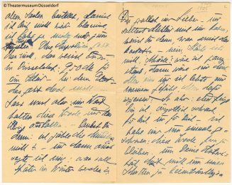 Brief 9 - um 1905 Louise Dumont an Gustav Lindemann, Seite 1