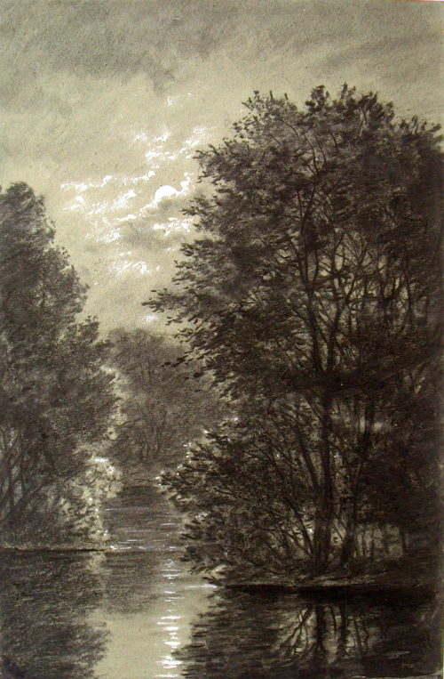 Carl Gustav Carus (Künstler*in), Parklandschaft mit See