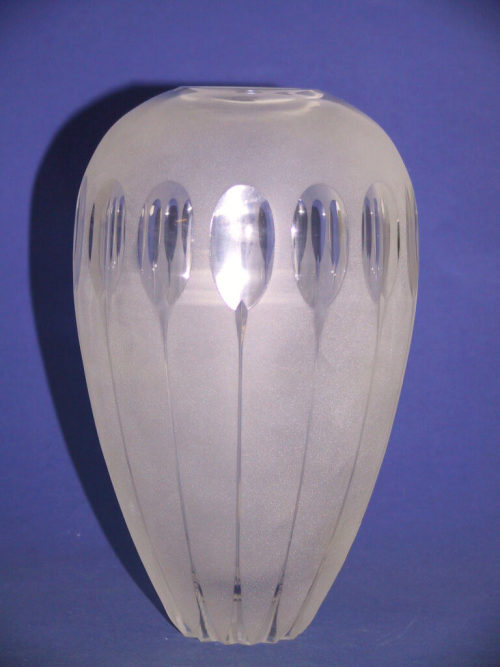 Rudolf Hantschel (Ausführung), Vase mit Olivenschliff, 1970/1980er-Jahre