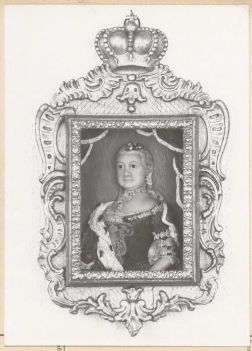 F. W. (Künstler*in), Porträt der Kurfürstin Elisabeth Auguste, 1761