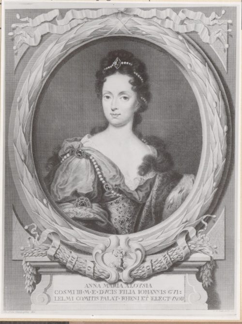 Georg Martin Preißler (Künstler*in), Kurfürstin Anna Maria Luisa, 1732