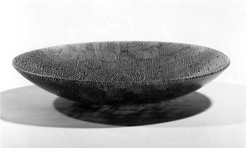 Venini & C. (Ausführung), Mosaikglasschale "a faraona" (Perlhuhn), um 1962