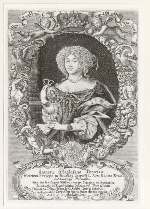 Johann Martin Lerch (Kupferstecher*in), Eleonore Magdalena Theresia von Pfalz-Neuburg als Braut, 1676